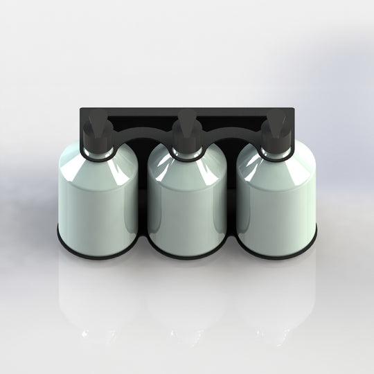 Triple Bracket - Tamperproof - Matte Black