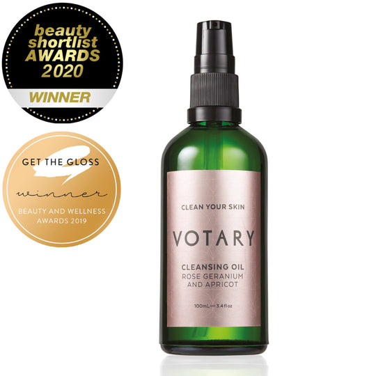 Votary - Cleansing Oil – Rose Geranium and Apricot