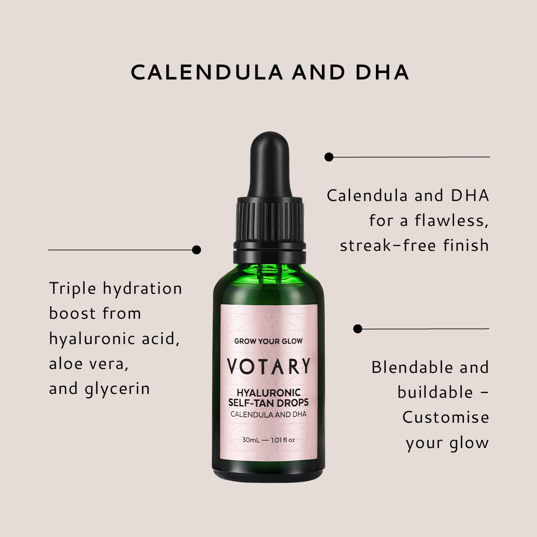 Votary - Hyaluronic Self-Tan Drops – Calendula and DHA