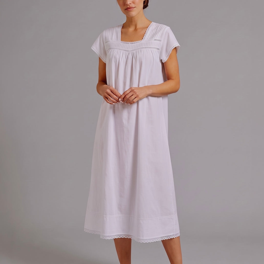 White Cotton Nightdress