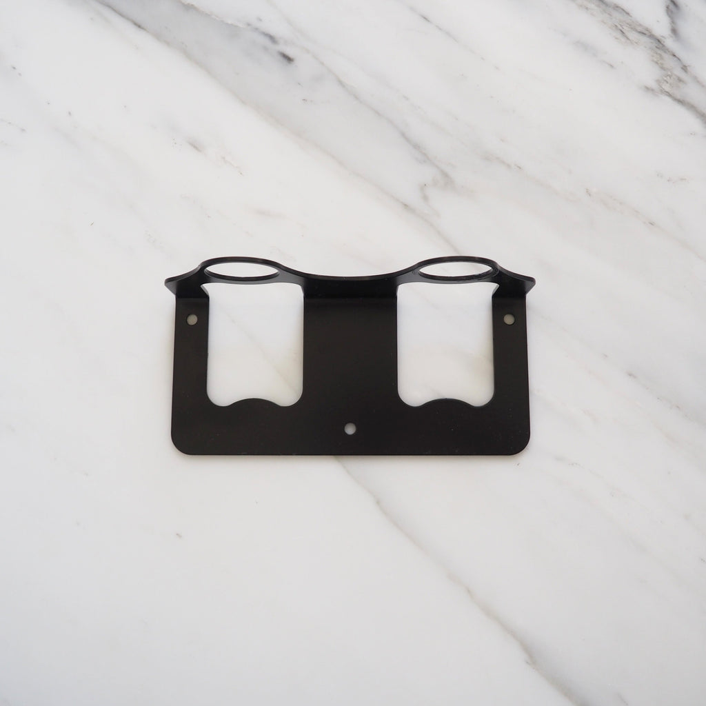 Double Bracket Free Hanging Matte Black 17.4cm wide