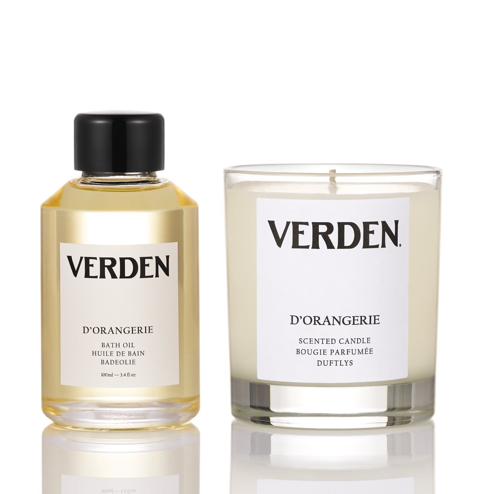 D'Orangerie Bath Oil and Candle Set 