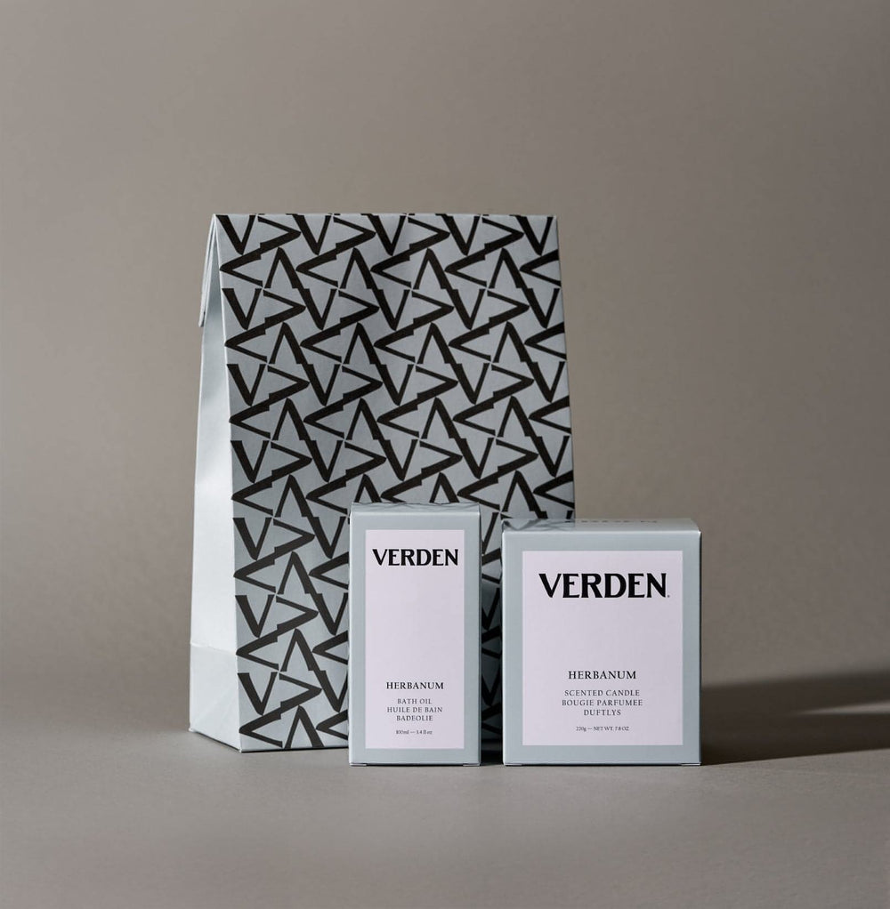 Verden Bath Oil and Candle Set